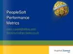 PeopleSoft Performance Metrics - slide 1