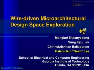 Wire-driven Microarchitectural Design Space Exploration