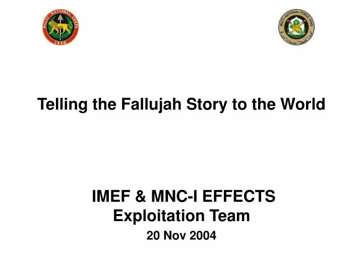 imef mnc i effects exploitation team 20 nov 2004