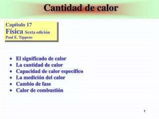 cantidad de calor