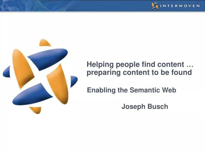 helping people find content preparing content to be found