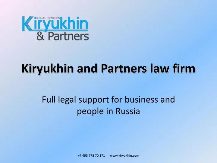 kiryukhin and partners law firm