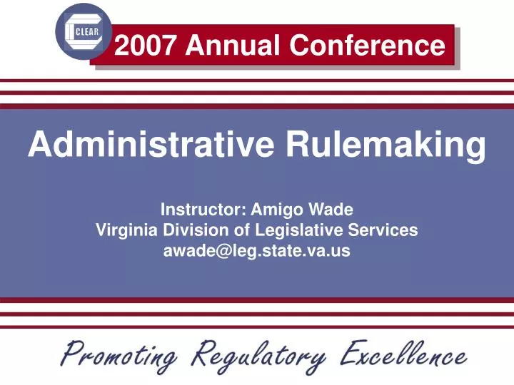 administrative rulemaking