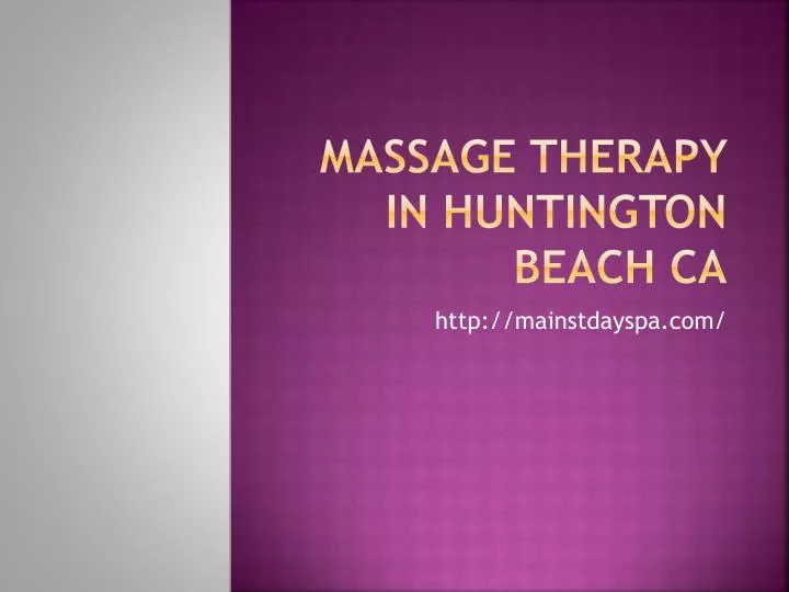 massage therapy in huntington beach ca