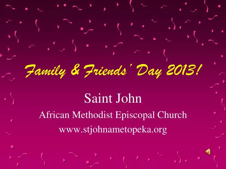 family friends day 2013