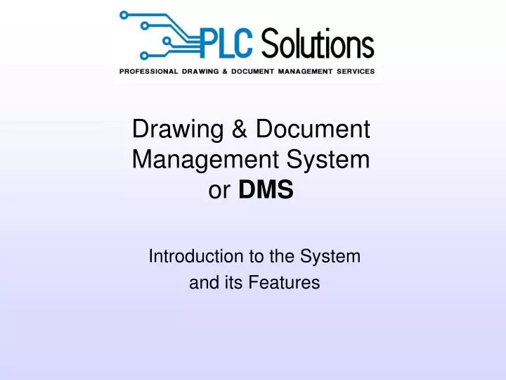 drawing document management system or dms