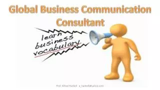 Global Business Communication Consultant