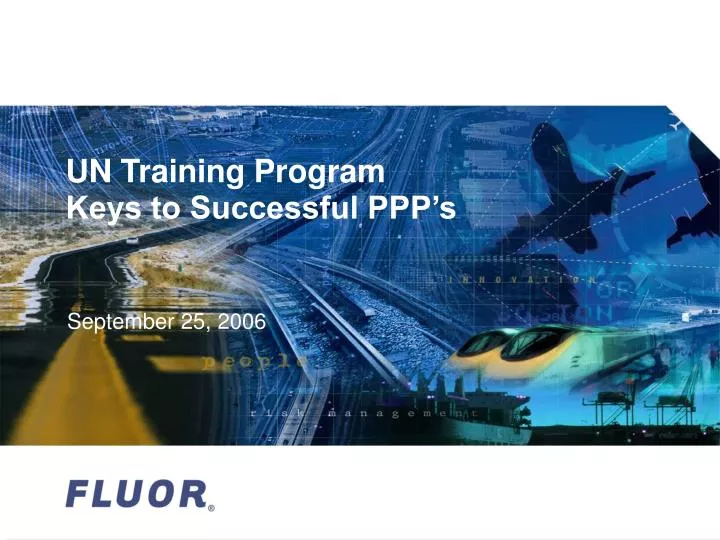 un training program keys to successful ppp s