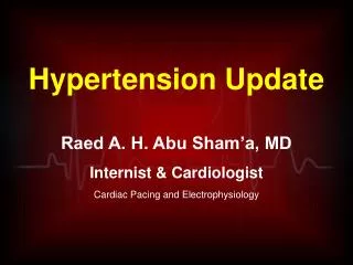 Hypertension Update