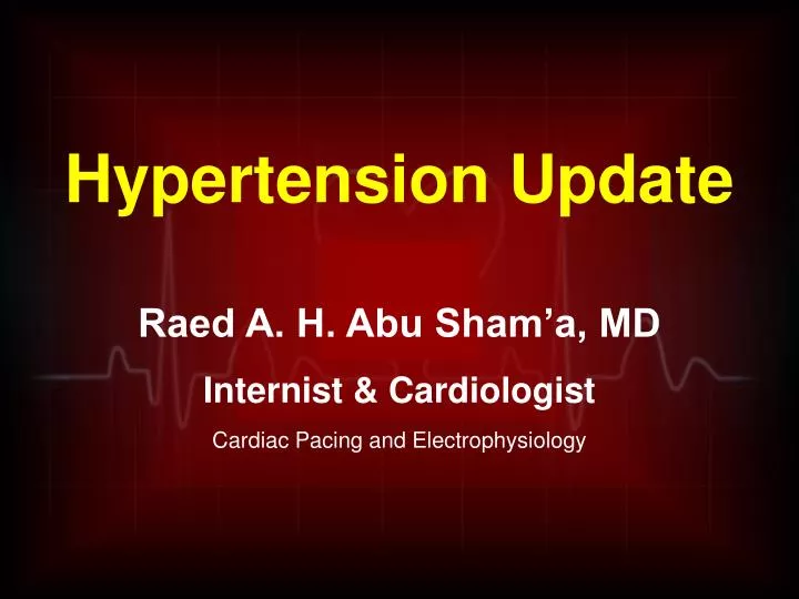 hypertension update