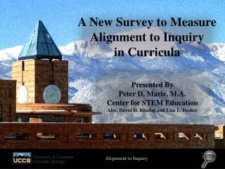 A New Survey to Measure Alignment to Inquiry in Curricula