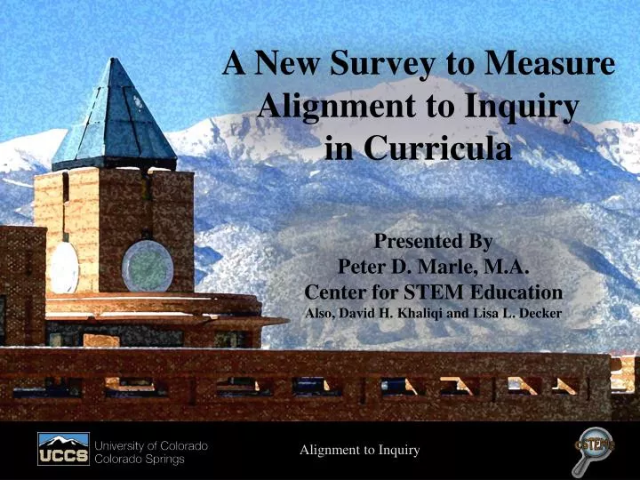 a new survey to measure alignment to inquiry in curricula
