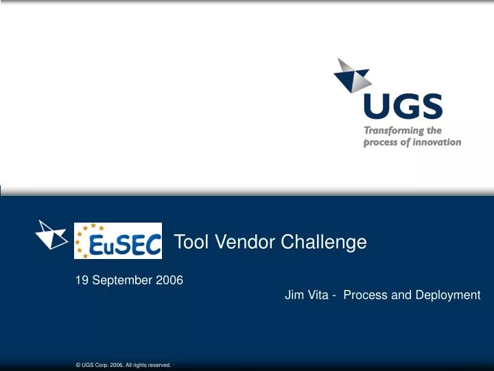 tool vendor challenge