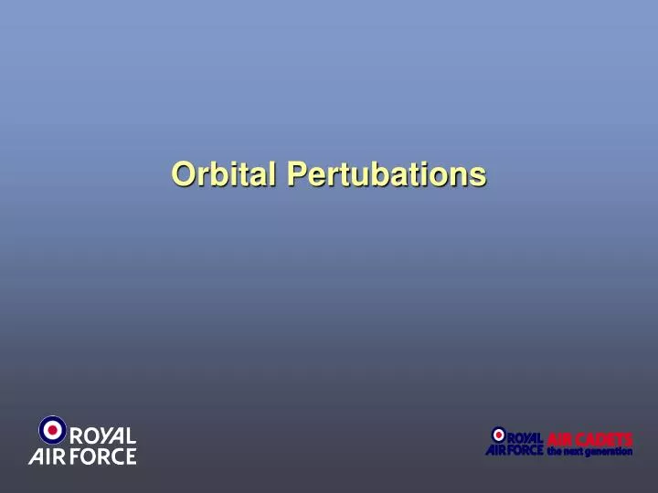 orbital pertubations