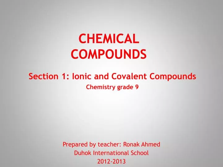 chemical compounds