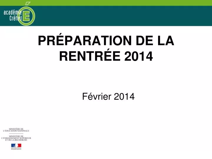 pr paration de la rentr e 2014