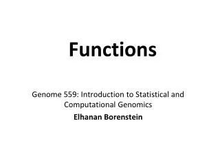 functions