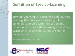 Definition of Service-Learning