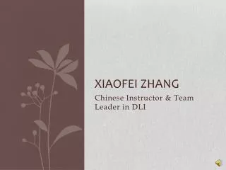 Xiaofei Zhang
