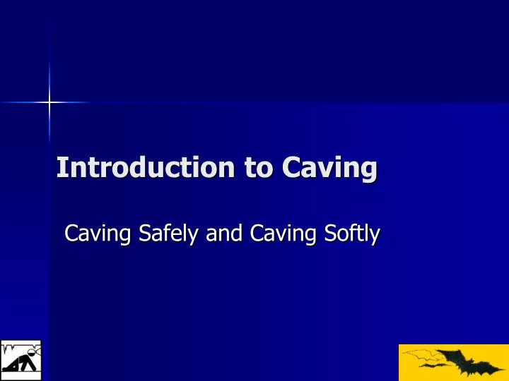 introduction to caving