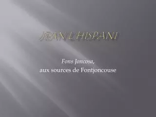 jean l hispani