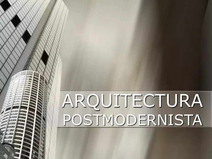 arquitectura postmodernista