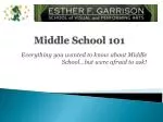 Middle School 101 - slide 1