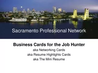 Sacramento Professional Network