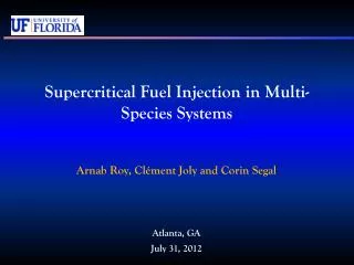 Supercritical Fuel Injection in Multi-Species Systems