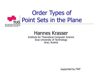Order Types of Point Sets in the Plane