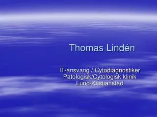 thomas lind n