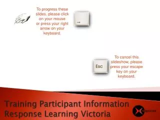 Training Participant Information Response Learning Victoria