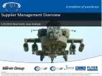 Supplier Management Overview - slide 1