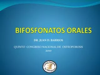 bifosfonatos orales