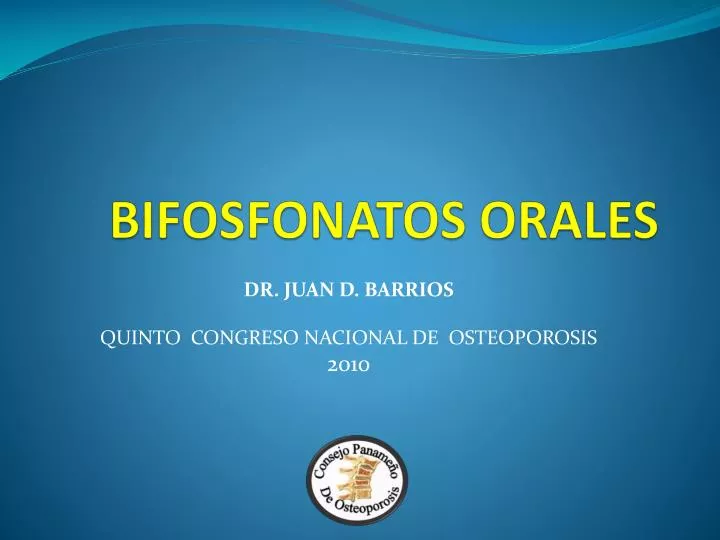 bifosfonatos orales