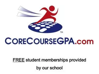 FREE student memberships provided by our school