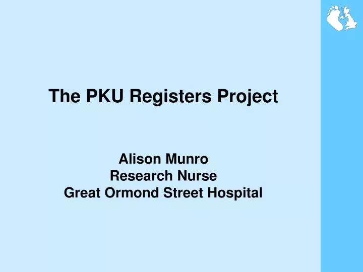 the pku registers project alison munro research nurse great ormond street hospital