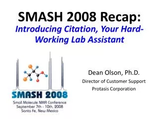 SMASH 2008 Recap: Introducing Citation, Your Hard-Working Lab Assistant