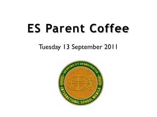 ES Parent Coffee