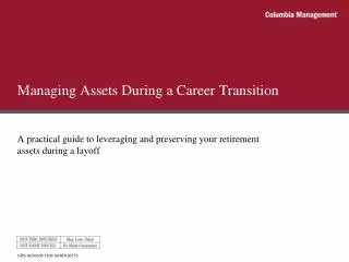 Managing Assets During a Career Transition