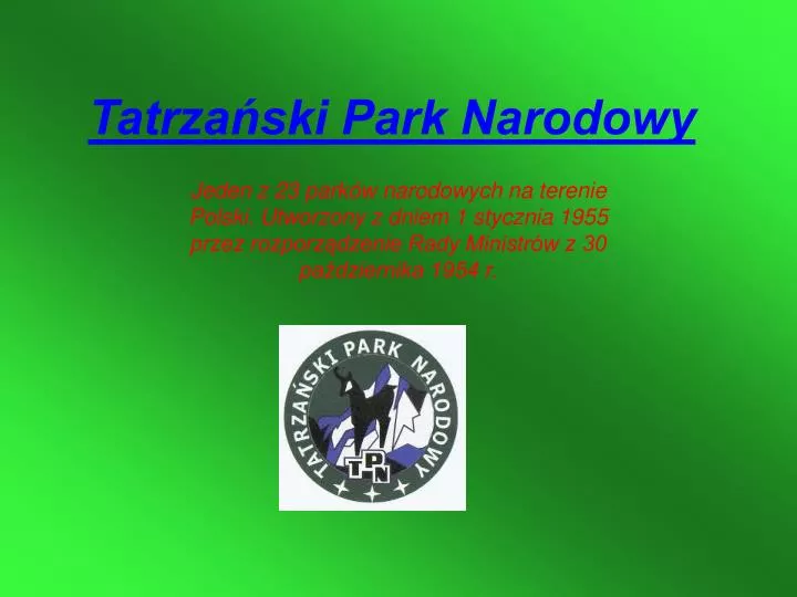 tatrza ski park narodowy