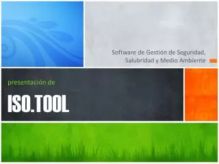 presentaci n de iso tool