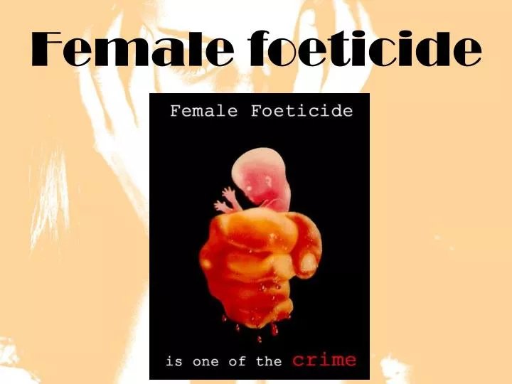 female foeticide