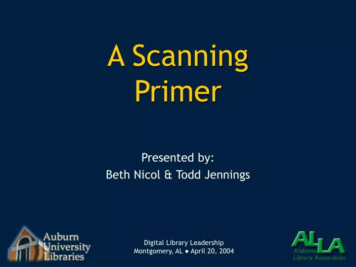 a scanning primer