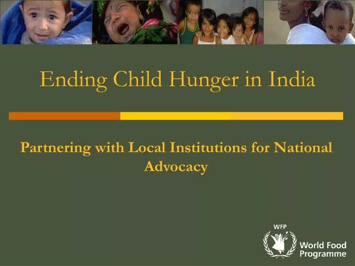 ending child hunger in india