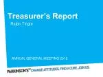 Treasurer’s Report - slide 1