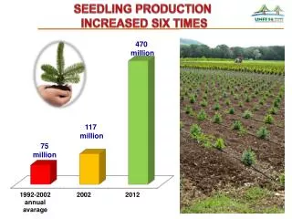 SEEDLING PRODUCTION INCREASED SIX TIMES