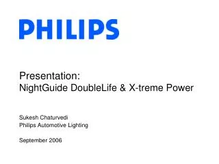 Presentation: NightGuide DoubleLife &amp; X-treme Power