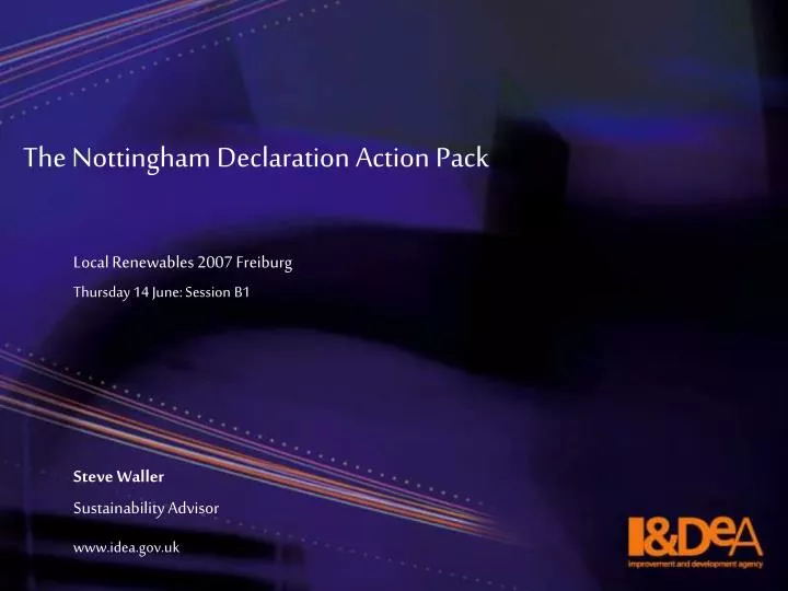 the nottingham declaration action pack