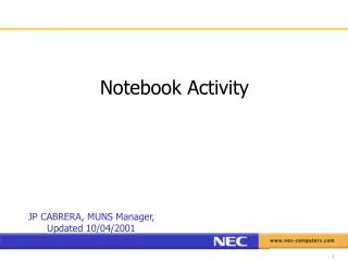 Notebook Activity